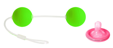 Вагинальные шарики Funny Fiue зеленые