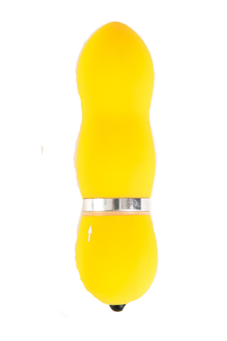 Вибратор водонепроницаемый желтый 10 см
