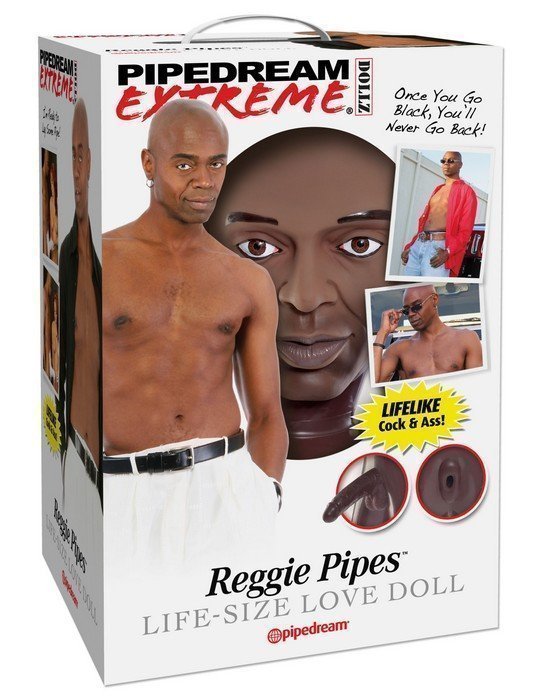 Кукла надувная-мужчина Reggie Pipes, реалистичный пенис и анус