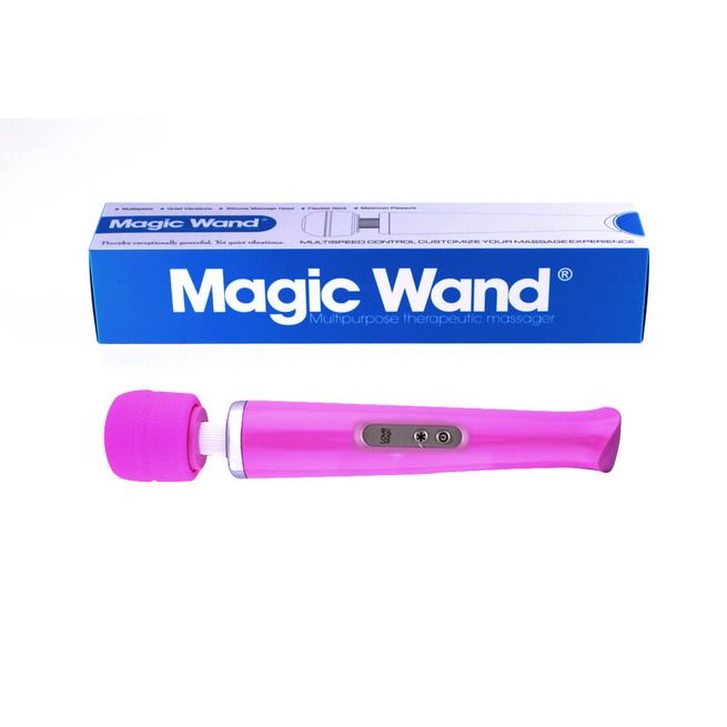 Вибромассажер Hitachi Magic Wand беспроводной 20 режимов розовый