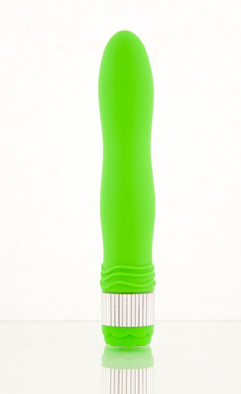 Вибратор водонепроницаемый зеленый  21,5 см
