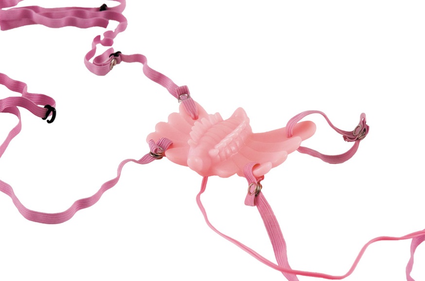 Вибратор Бабочка для стимуляции клитора розовая
