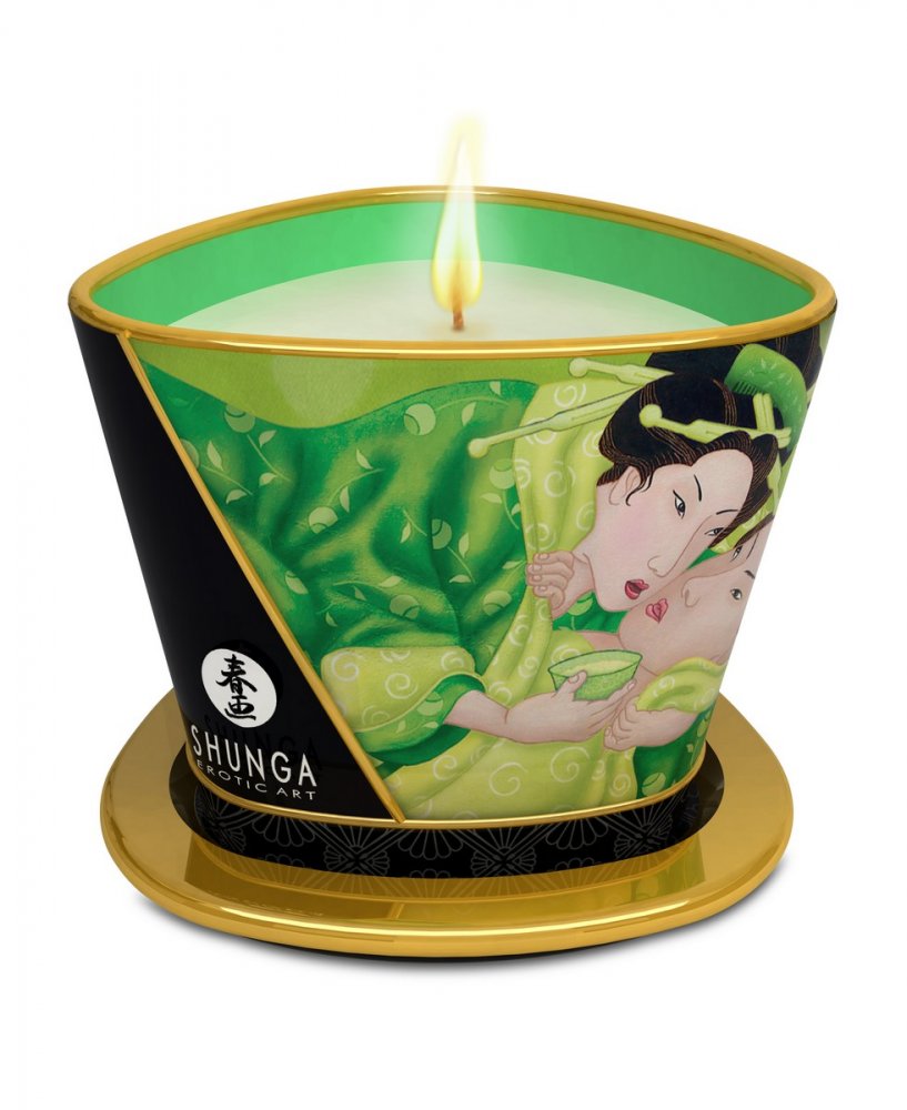 Массажное аромамасло свеча Зеленый чай 170 мл
