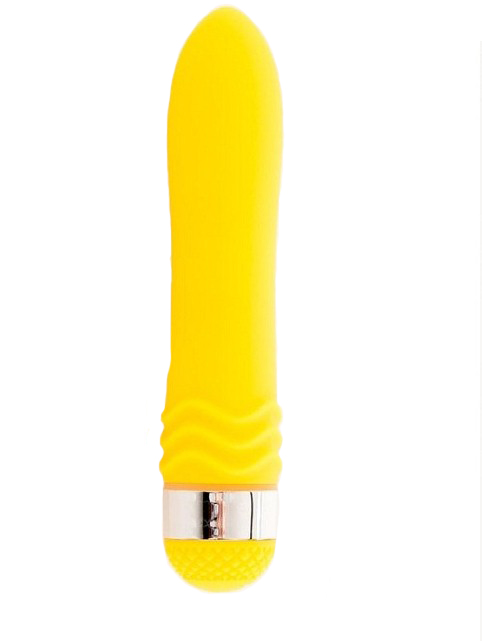 Вибратор водонепроницаемый желтый 14 см
