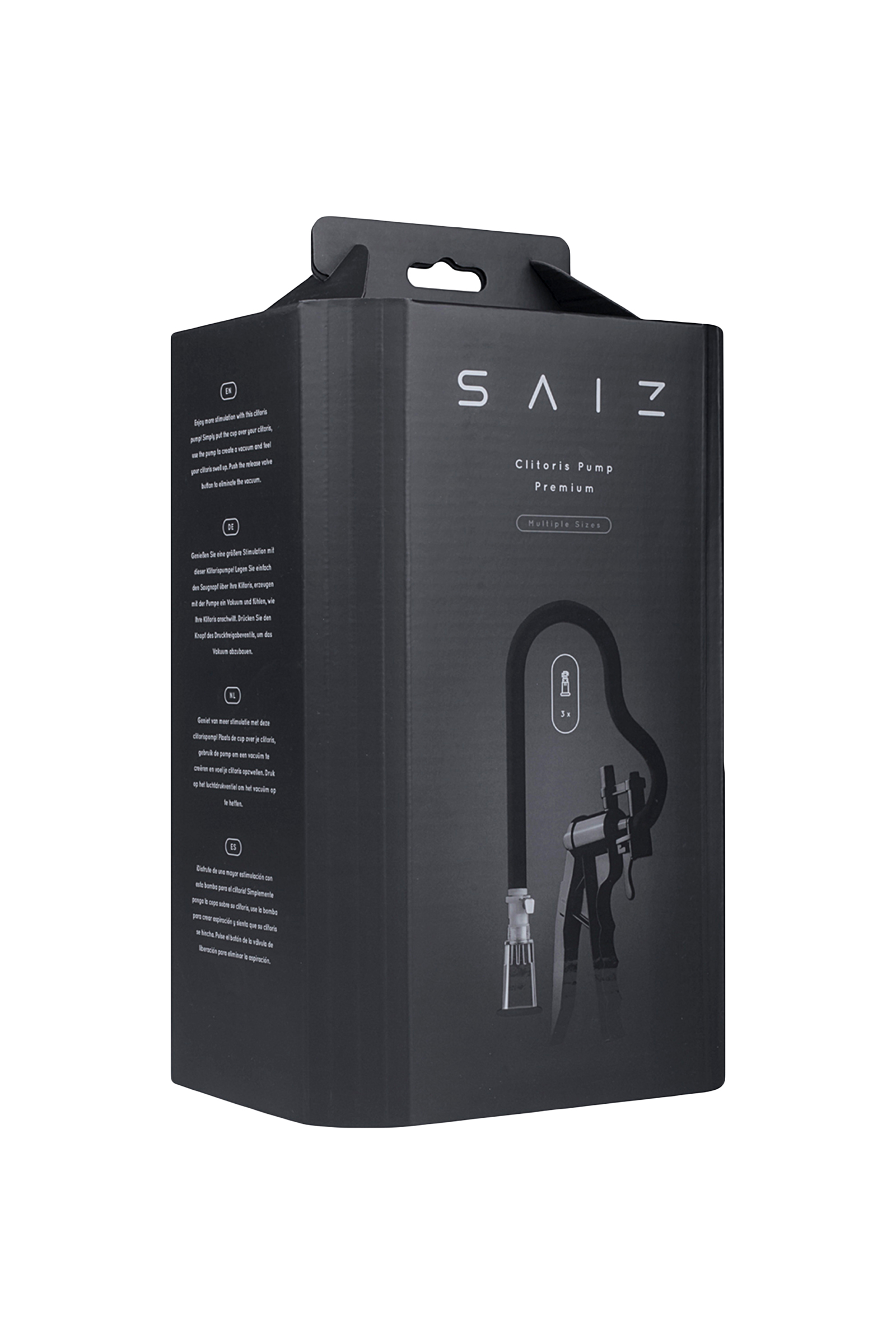 Помпа для клитора Saiz Premium чёрная 44 см