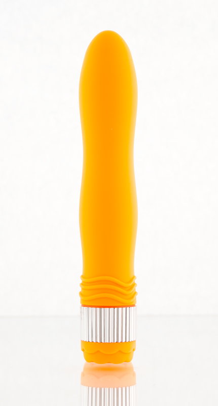 Вибратор водонепроницаемый оранжевый 21,5 см