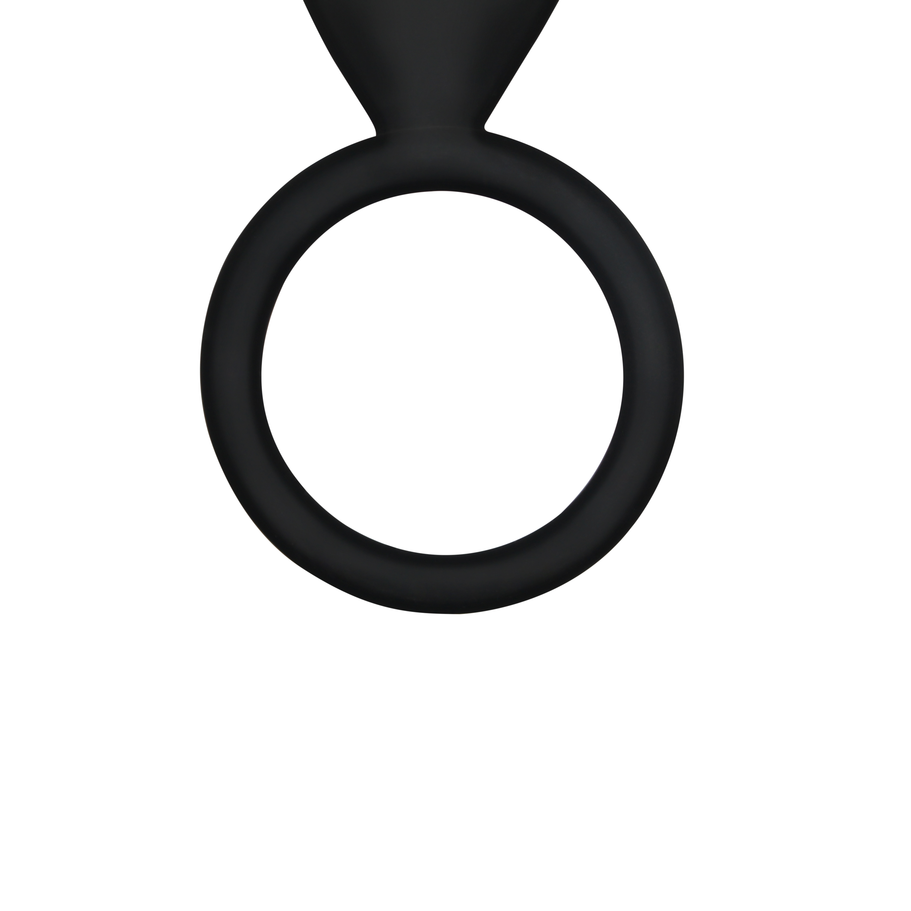 Вибромассажер простаты с эрекционным кольцом черный 9 см