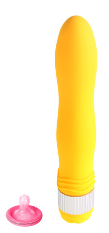 Вибратор водонепроницаемый 18 см желтый