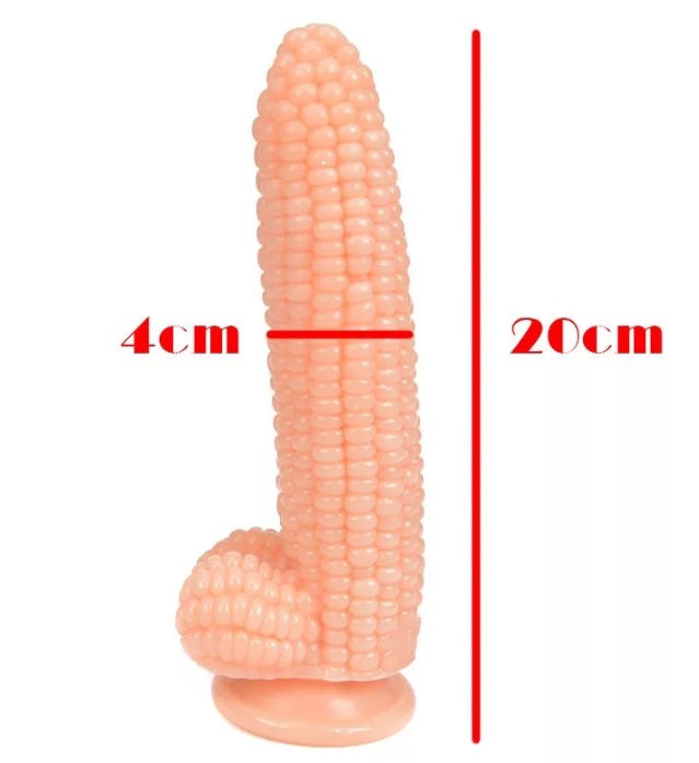 Фаллоимитатор Faak в виде кукурузы телесный 20 см