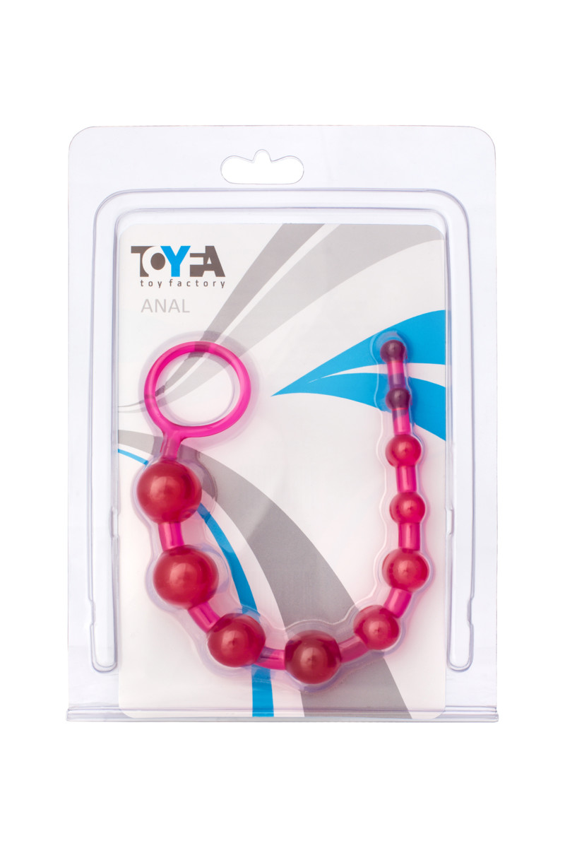 Анальная цепочка розовая ToyFa 26 см
