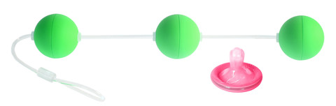 Анальные шарики зеленые 19,5 см