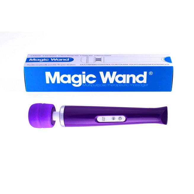 Вибромассажер Hitachi Magic Wand беспроводной 20 режимов фиолетовый