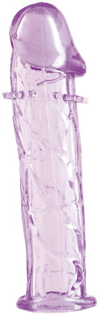 Насадка с шипами гелевая фиолетовая 12 см